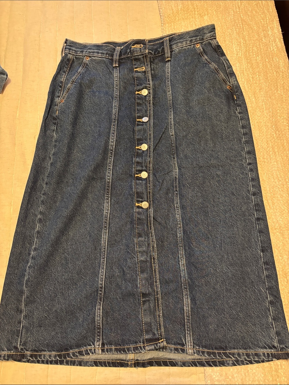 Old Navy Denim Button-Front Denim Skirt